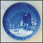 Danish Village Church Collector Plate by Oluf Jensen MAIN