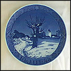 Typical Danish Winter Scene Collector Plate by Oluf Jensen MAIN