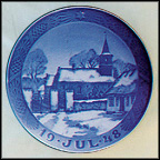 Nodebo Church At Christmastime Collector Plate by Oluf Jensen MAIN