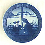 Christmas Rose And Cat Collector Plate by Kai Lange MAIN