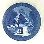 Train Homeward Bound For Christmas Collector Plate by Kai Lange MAIN