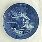 Danish Watermill Collector Plate by Kai Lange MAIN