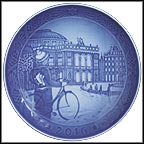 Ice Skating at Kongens Nytorv Collector Plate by Allan Therkelsen MAIN