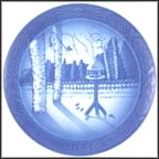 Winter in the Garden Collector Plate by Allan Therkelsen MAIN