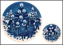 Dancing Around The Christmas Tree Collector Plate by Ingrid Jensen MAIN