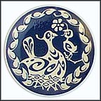 Bird In Nest Collector Plate by Arne Ungermann MAIN
