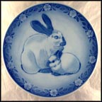 Mother Rabbit With Bunny Collector Plate by Sven Vestergaard MAIN