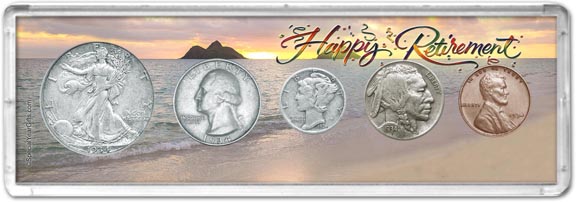 1934 Retirement Coin Gift Set LARGE