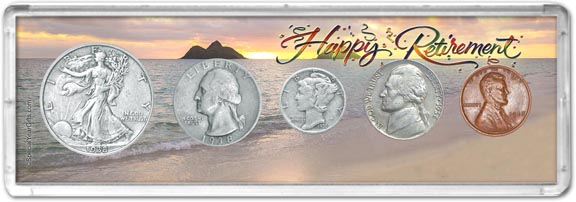 1938 Retirement Coin Gift Set LARGE