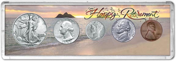 1942 Retirement Coin Gift Set LARGE