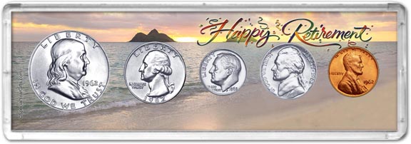 1962 Retirement Coin Gift Set LARGE