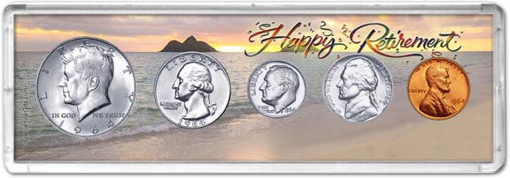 1964 Retirement Coin Gift Set LARGE