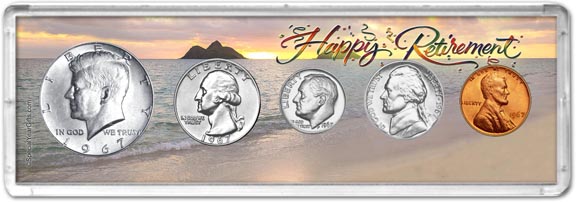 1967 Retirement Coin Gift Set LARGE