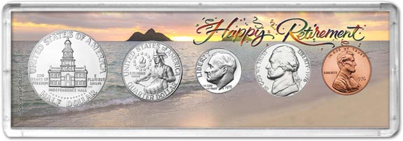 1976 Retirement Coin Gift Set LARGE