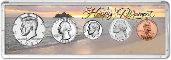 1987 Retirement Coin Gift Set MAIN