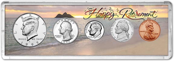 1997 Retirement Coin Gift Set LARGE