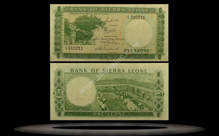 Sierra Leone Banknote, 1 Leone, ND (1969), P#1b MAIN