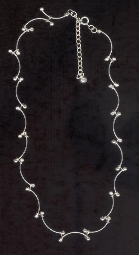 Sterling Silver Necklace, Curl Link MAIN