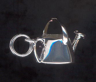 Sterling Silver Charm, Tea Kettle MAIN