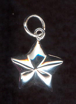 Sterling Silver Charm, Star MAIN