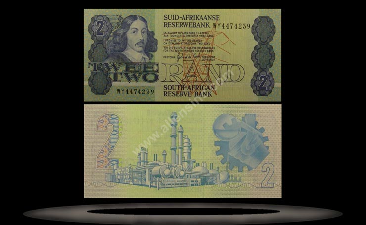 South Africa Banknote, 2 Rand, (1981-83), P#118c MAIN