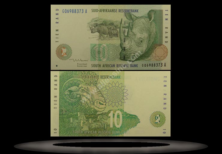 South Africa Banknote, 10 Rand, ND (1999), P#123a MAIN