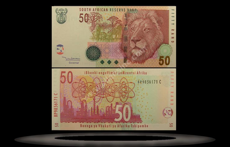 South Africa Banknote, 50 Rand, ND (2010), P#130b MAIN