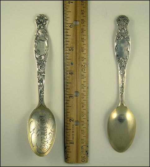 Floral, Oklahoma in Bowl, Oklahoma Souvenir Spoon MAIN