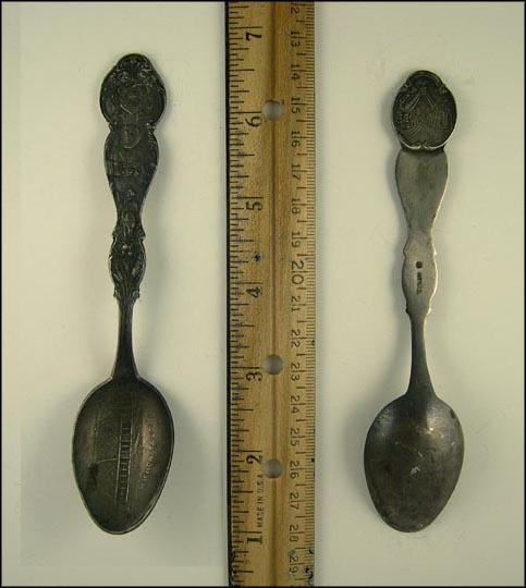 State Seal, Brigham Young, Mormon Tabernacle, Utah Souvenir Spoon MAIN