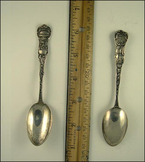 Tabernacle, Eagle Gate, Moroni,, Salt Lake City, Utah Souvenir Spoon MAIN