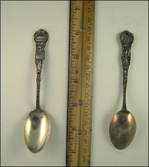 Tabernacle, Temple, Eagle Gate, Moroni, Salt Lake City, Utah Souvenir Spoon MAIN