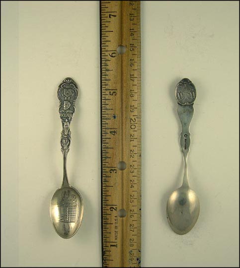 State Seal, Brigham Young, Mormon Temple, Eagle Gate, Salt Lake City, Utah Souvenir Spoon MAIN