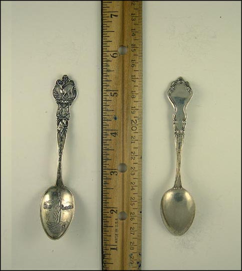 Yellowstone, Old Faithful, Animals, Wyoming Souvenir Spoon MAIN