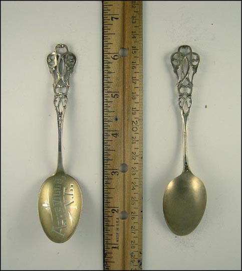 Cut Out Design, Asheville, North Carolina Souvenir Spoon MAIN