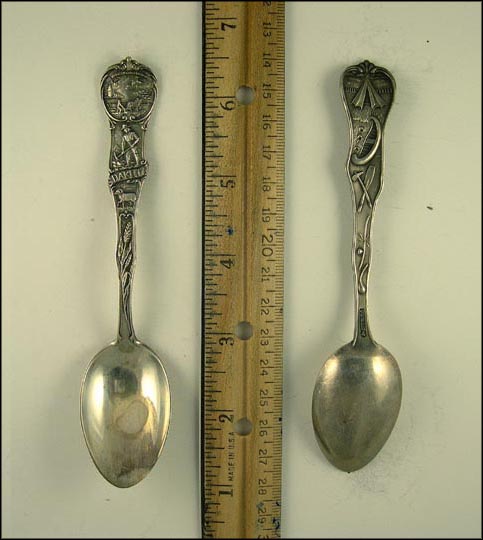 Wheat, Men Working, Sheep, South Dakota Souvenir Spoon MAIN