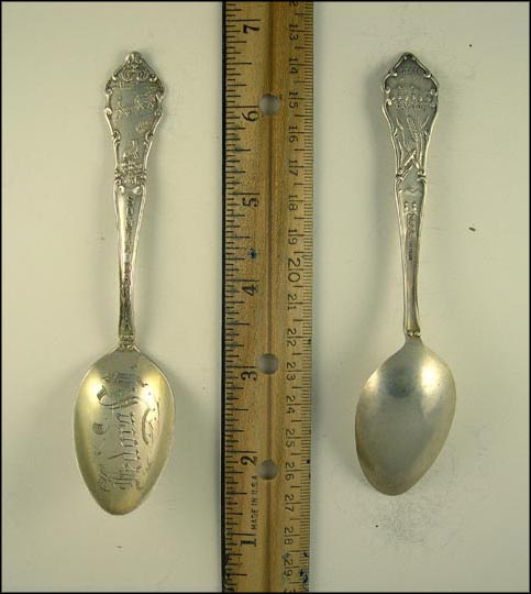 Men Working in Fields, Fedora, South Dakota Souvenir Spoon MAIN