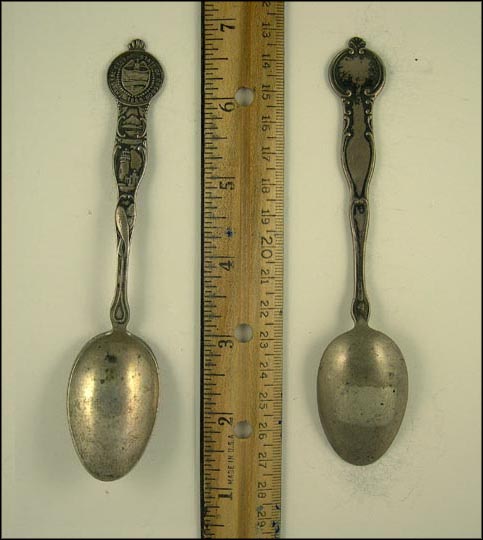 State Seal, Mt. Hood, Lighthouse, Fish, Oregon Souvenir Spoon MAIN