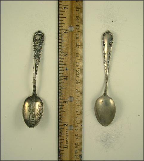 The Moat, Fortress Monroe, Old Point Comfort, Virginia Souvenir Spoon MAIN