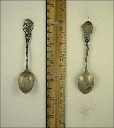 Sail Boats, Fish, Water, Hampton, Virginia Souvenir Spoon MAIN