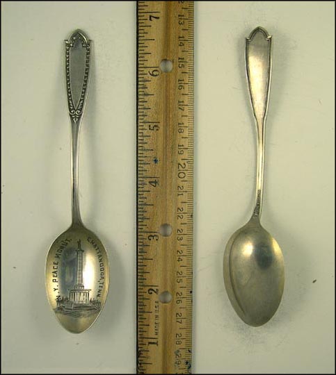 N.Y. Peace Monument, Chattanooga, Tennessee Souvenir Spoon MAIN