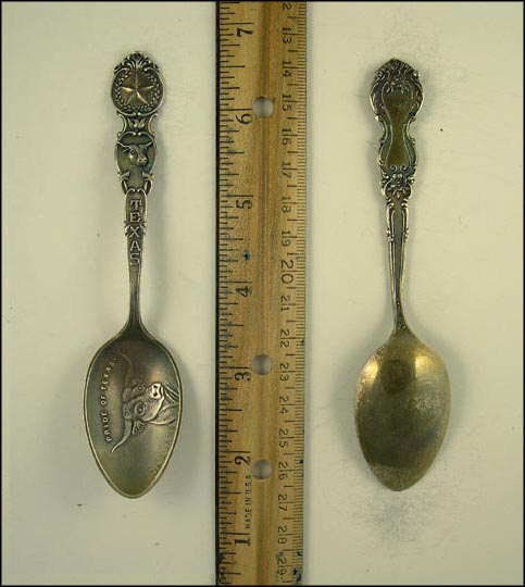 Lone Star, Longhorn, Pride of Texas, Dallas, Texas Souvenir Spoon MAIN