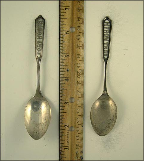 Cut Out, Fort Worth, Texas Souvenir Spoon MAIN