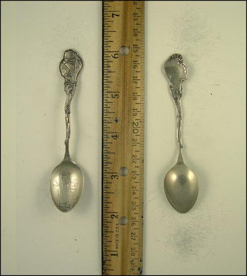 Sailboats, Water, Fish, Anchor, Galveston, Texas Souvenir Spoon MAIN