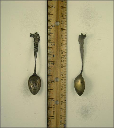 The Alamo, Barrel, Dynamite, San Antonio, Texas Souvenir Spoon MAIN