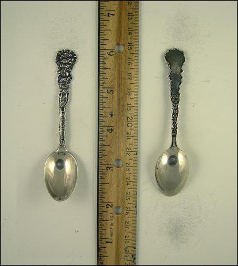 Rhododendron, Washington State, Flowers, Washington Souvenir Spoon MAIN