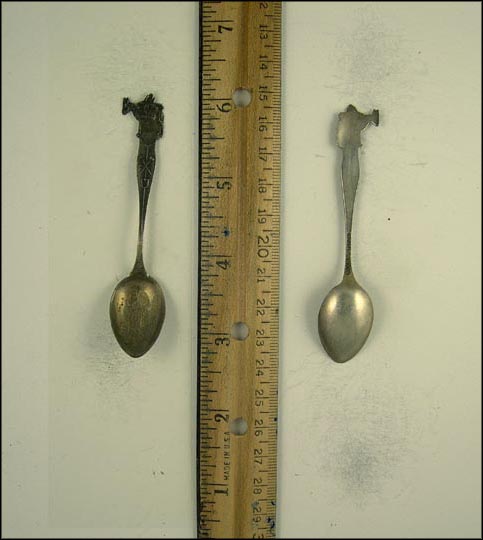 Spokane Falls, Donkey, Dynamite, Spokane, Washington Souvenir Spoon MAIN