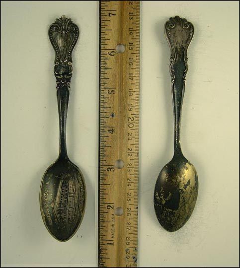 Calena Signal Bldg., Franklin, Pennsylvania Souvenir Spoon MAIN