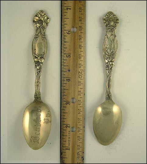 Floral, Bradford, Pennsylvania Souvenir Spoon MAIN