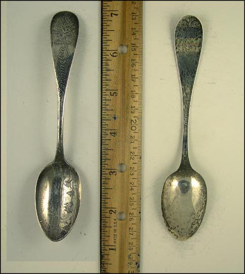 City Scene, Tree, Farmington, Pennsylvania Souvenir Spoon MAIN