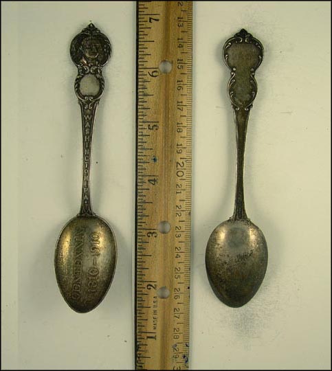 Centennial 1810-1910, George Washington, Washington, Pennsylvania Souvenir Spoon MAIN